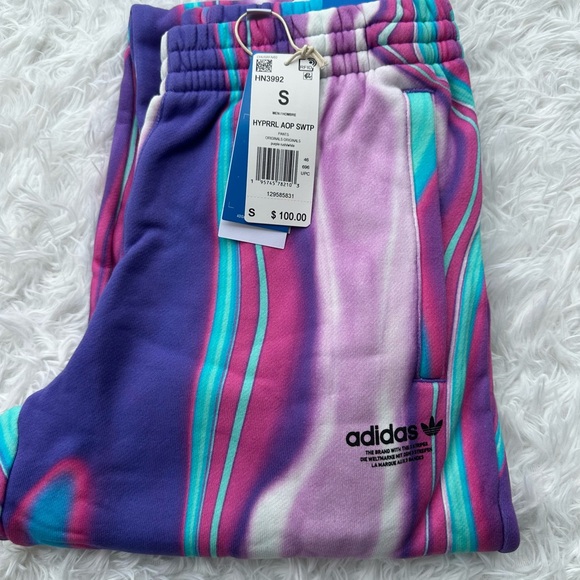 adidas Other - Adidas NWT Trippy Psychedelic Multicolor Drip All Over Print Sweatpants